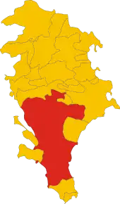 Poziția localității Comune di Noto