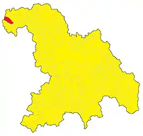 Poziția localității Odalengo Grande