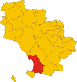 Poziția localității Comune di Orbetello