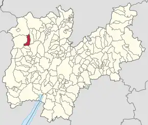 Poziția localității Ossana