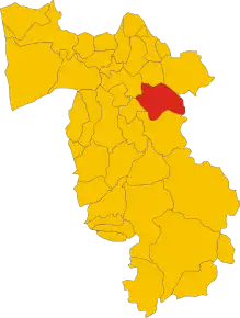 Localizarea Palaia în Provincia Pisa