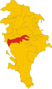 Poziția localității Palazzolo Acreide