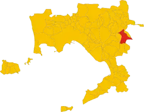 Poziția comunei în cadrul provinciei