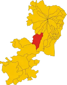 Poziția localității Paterno