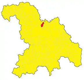 Poziția localității Pecetto di Valenza