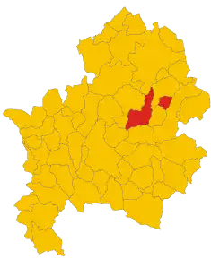 Localizarea Pescolanciano în Provincia Isernia
