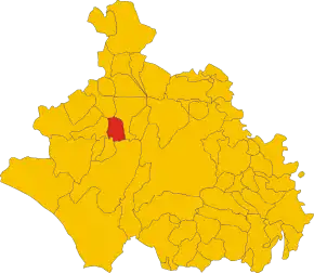 Poziția localității Piansano