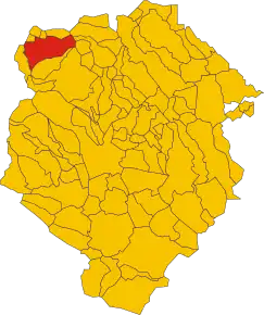 Poziția localității Piedicavallo