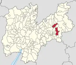 Poziția localității Pieve Tesino