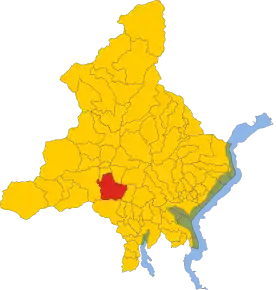 Poziția localității Pieve Vergonte