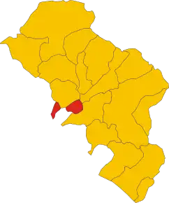Localizarea Podenzana în Provincia Massa-Carrara