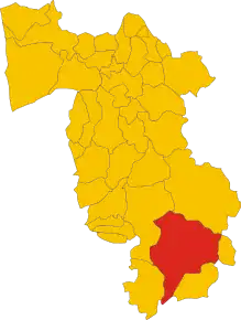 Poziția localității Pomarance