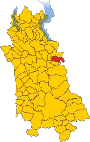 Poziția localității Pombia