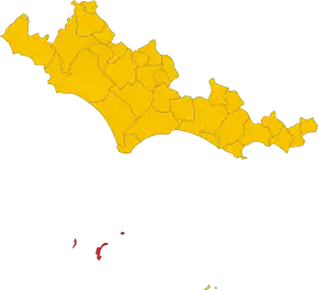 Poziția comunei în cadrul provinciei