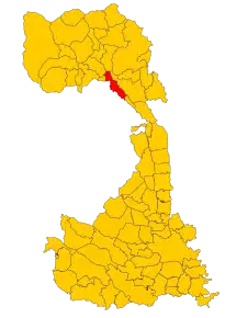 Poziția localității Postua