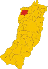 Poziția localității Poviglio