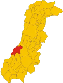 Poziția localității Prignano sulla Secchia