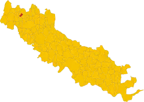 Poziția localității Quintano
