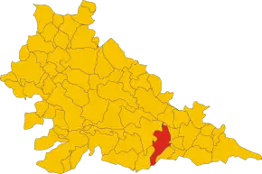 Poziția localității Quistello