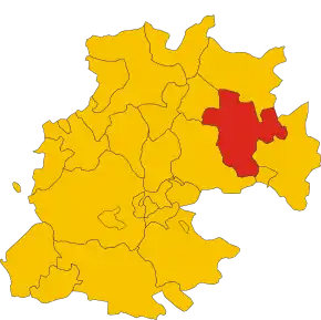 Poziția localității Regalbuto