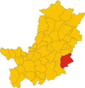 Localizarea Reggello în Provincia Florența