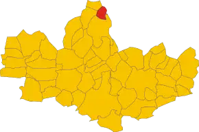 Poziția localității Renate