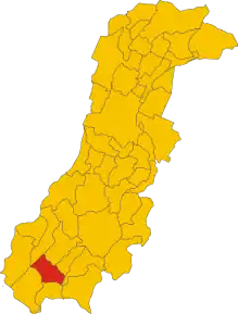 Poziția localității Riolunato