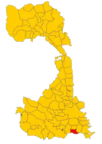 Poziția localității Rive