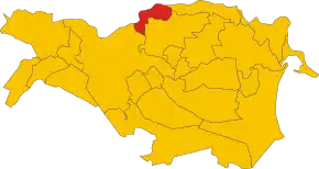 Poziția localității Ro