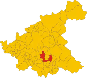 Poziția localității Rocca Sinibalda