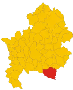 Localizarea Roccamandolfi în Provincia Isernia