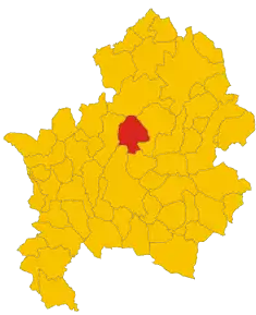 Localizarea Roccasicura în Provincia Isernia