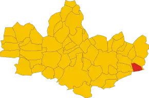 Poziția localității Roncello