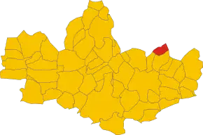 Poziția localității Ronco Briantino