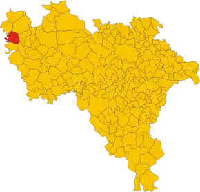 Poziția localității Rosasco