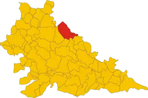 Poziția localității Roverbella