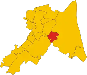 Poziția localității Russi