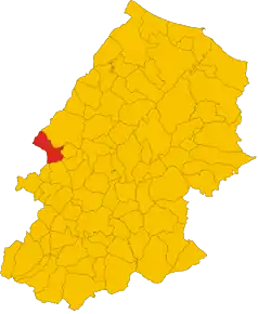 Localizarea Salcito în Provincia Campobasso