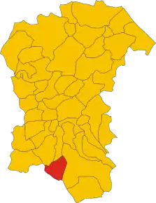 Poziția localității Salle