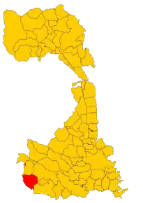 Poziția localității Saluggia