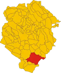 Poziția localității Salussola