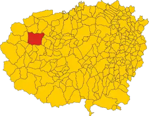 Poziția localității Sampeyre