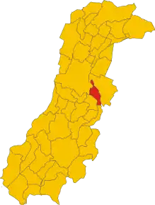 Poziția localității San Cesario sul Panaro
