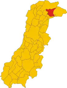 Poziția localității San Felice sul Panaro