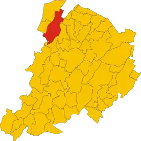 Poziția localității San Giovanni in Persiceto