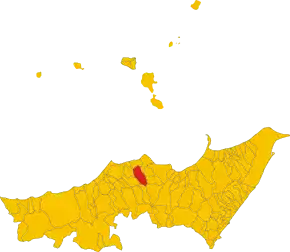 Poziția localității Sant'Angelo di Brolo