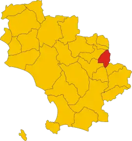 Localizarea Santa Fiora în Provincia Grosseto