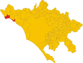 Poziția localității Santa Marinella