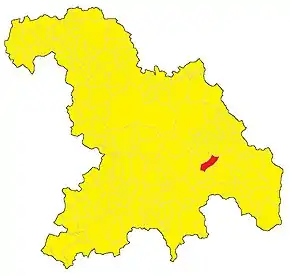 Poziția localității Sardigliano