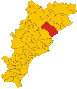 Poziția localității Savona